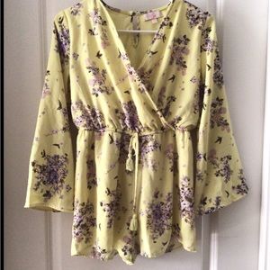 Yellow GB Romper Girls Large